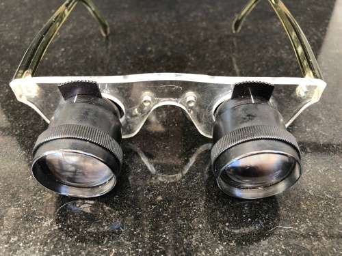 WOW !! VINTAGE OPTIKON GERMAN BINOCULAR GLASSES IN THE MATCHING LEATHER CASE