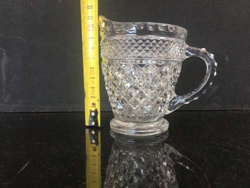 Beautiful and Collectible Vintage Clear cut Crystal Creamer - 250ml