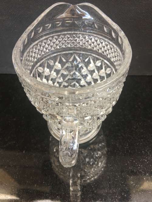 Beautiful and Collectible Vintage Clear cut Crystal Creamer - 250ml