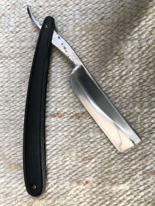 WOW !!! VINTAGE BOXED "W SAYNOR LTD" CUTLERS SHEFFIELD STRAIGHT CUT / CUT THROAT STROP RAZOR