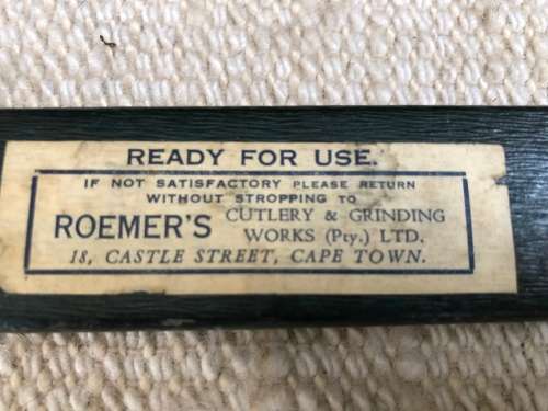 WOW !!! VINTAGE BOXED "W SAYNOR LTD" CUTLERS SHEFFIELD STRAIGHT CUT / CUT THROAT STROP RAZOR