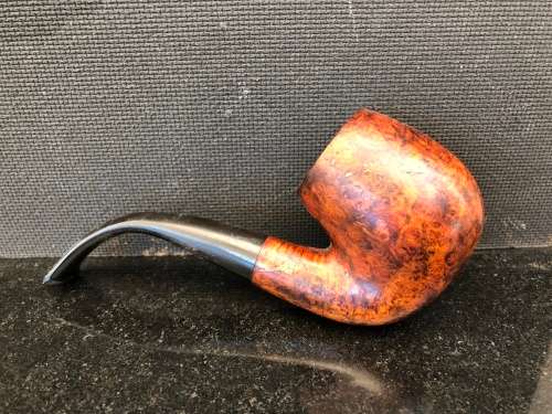 WOW !!!! STUNNING VINTAGE SCOTTISH PIPER BENT BILLIARD BRIAR TOBACCO PIPE MADE IN LONDON
