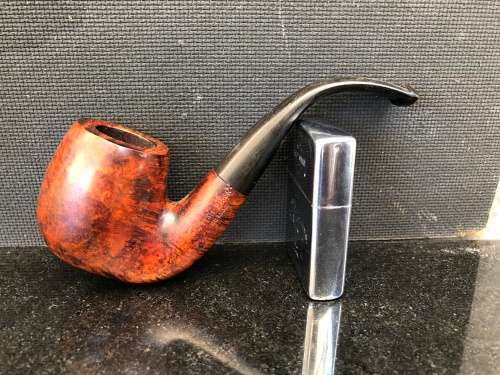 WOW !!!! STUNNING VINTAGE SCOTTISH PIPER BENT BILLIARD BRIAR TOBACCO PIPE MADE IN LONDON