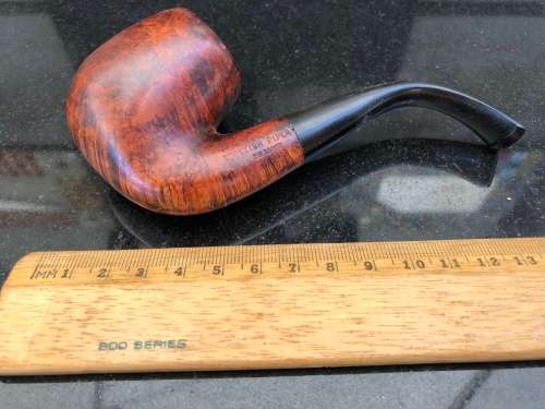 WOW !!!! STUNNING VINTAGE SCOTTISH PIPER BENT BILLIARD BRIAR TOBACCO PIPE MADE IN LONDON