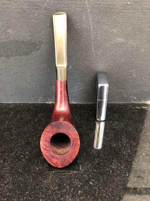 WOW !!!! STUNNING VINTAGE SCOTTISH PIPER TAPERED  BRIAR TOBACCO PIPE MADE IN LONDON