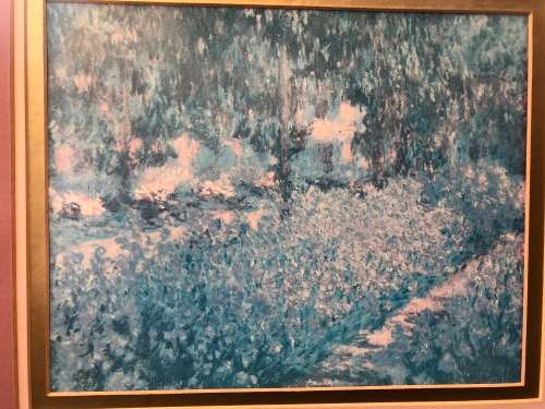 WOW !!! STUNNING LITHOGRAPH PRINT OF A WELL KNOWN MATISSE WATERCOLOR FRAMED BEHIND GLASS