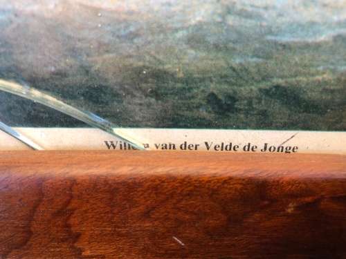 WOW !!! WILLEM VAN DER VELDE DE JONGE PRINT OF THE CAPTURE OF THE FLAGSHIP "ROYAL PRINCE"