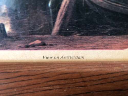 WOW !!! STUNNING FRAMED LUDOLF BACKHUYSEN PRINT TITLED "VIEW OF AMSTERDAM" FRAMED BEHIND GLASS