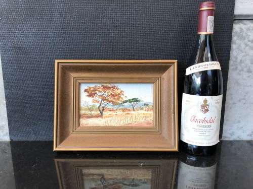 WOW !!! A FANTASTIC FRAMED ORIGINAL LANDSCAPE OIL ON BOARD BY H.J.HILL signed