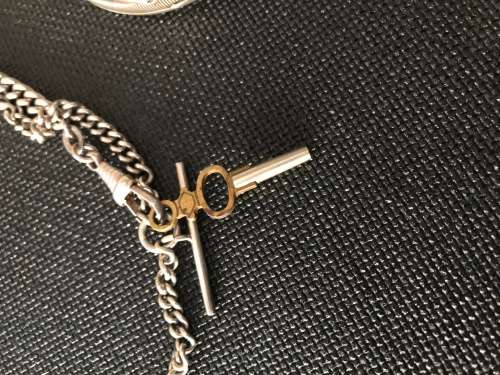 WOW !!! AWWC Farringdon J, Wm. Ellery Pocket Watch , Sterling Hallmarks circa 1886 ~ needs a service