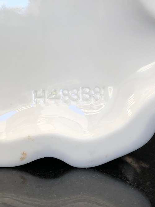 WOW !!! STUNNING LARGE PORCELAIN GLAZED FIGURINE , UNKNOWN MARKINGS ~ A BEAUTY