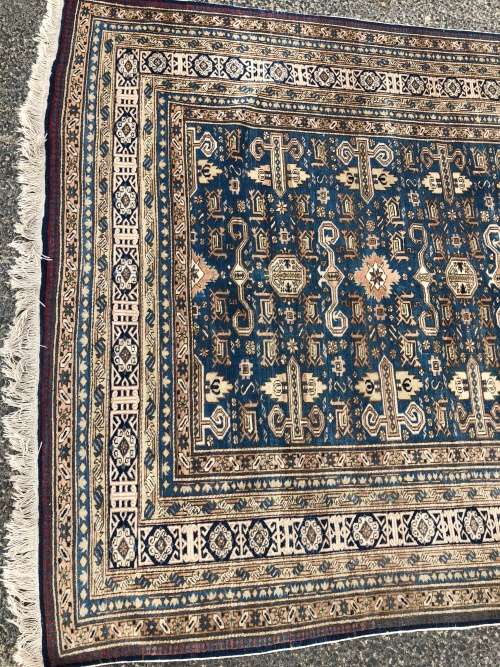 A BEAUTY !!!  NICELY WORN LARGE PURE WOOL HAND KNOTTED ANTIQUE ARDABIL PERSIAN CARPET 2730 X 1620mm