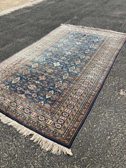 A BEAUTY !!!  NICELY WORN LARGE PURE WOOL HAND KNOTTED ANTIQUE ARDABIL PERSIAN CARPET 2730 X 1620mm