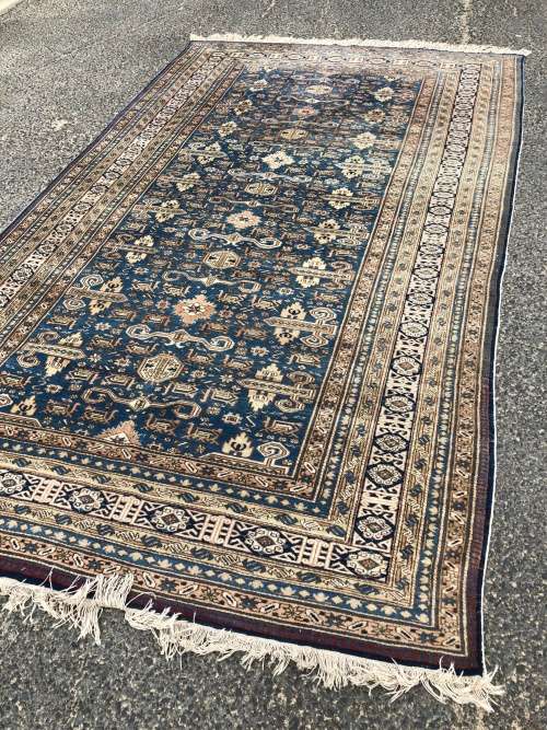 A BEAUTY !!!  NICELY WORN LARGE PURE WOOL HAND KNOTTED ANTIQUE ARDABIL PERSIAN CARPET 2730 X 1620mm