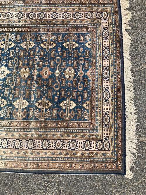 A BEAUTY !!!  NICELY WORN LARGE PURE WOOL HAND KNOTTED ANTIQUE ARDABIL PERSIAN CARPET 2730 X 1620mm