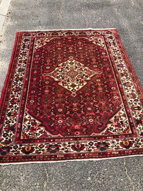 WHAT A STUNNER ~ PURE WOOL HAND KNOTTED PLUSH HUSSEIN ABAD EXQUISITE PERSIAN CARPET 2100 X 1700mm