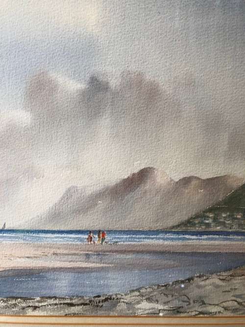 INVESTMENT ART !!! STUNNING LARGE GUY TODD ( SA ) ORIGINAL WATERCOLOR LANDSCAPE FRAMED AND SIGNED