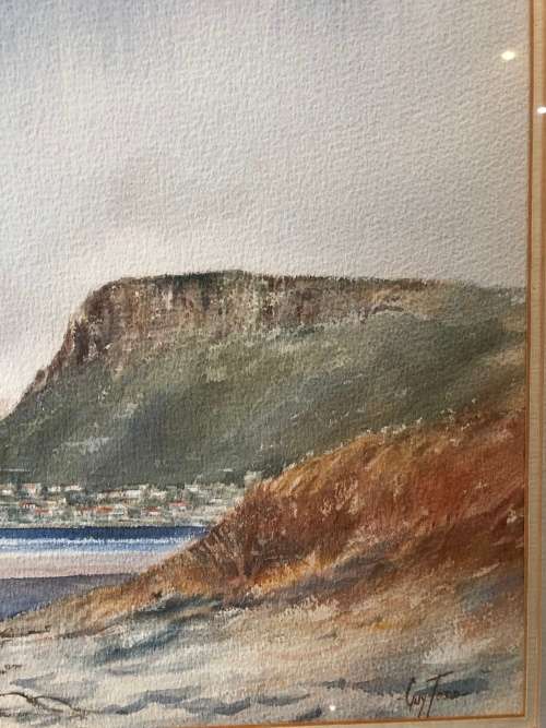 INVESTMENT ART !!! STUNNING LARGE GUY TODD ( SA ) ORIGINAL WATERCOLOR LANDSCAPE FRAMED AND SIGNED