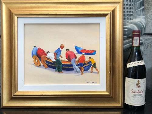 WOW !!! STUNNING ORIGINAL OIL ON CANVAS BY ESTABLISHED SOUTH AFRICAN ARTIST JANNIE JORDAAN ~ FRAMED