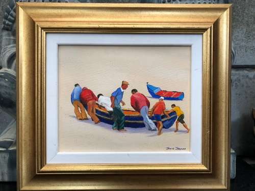 WOW !!! STUNNING ORIGINAL OIL ON CANVAS BY ESTABLISHED SOUTH AFRICAN ARTIST JANNIE JORDAAN ~ FRAMED