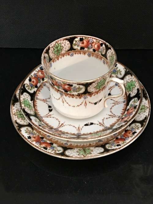 Beautiful Ultra Rare c1928s - Royal "Vale" China Longton  England Tea Trio.