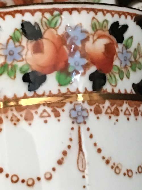 Beautiful Ultra Rare c1928s - Royal "Vale" China Longton  England Tea Trio.