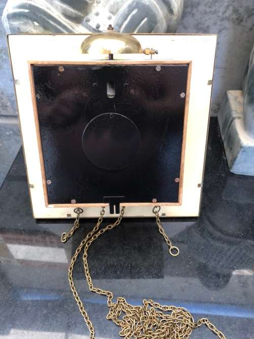 WOW !!! WHAT A STUNNER , WEIGHT DRIVEN ART DECO WALL CLOCK IN FULL WORKING ORDER