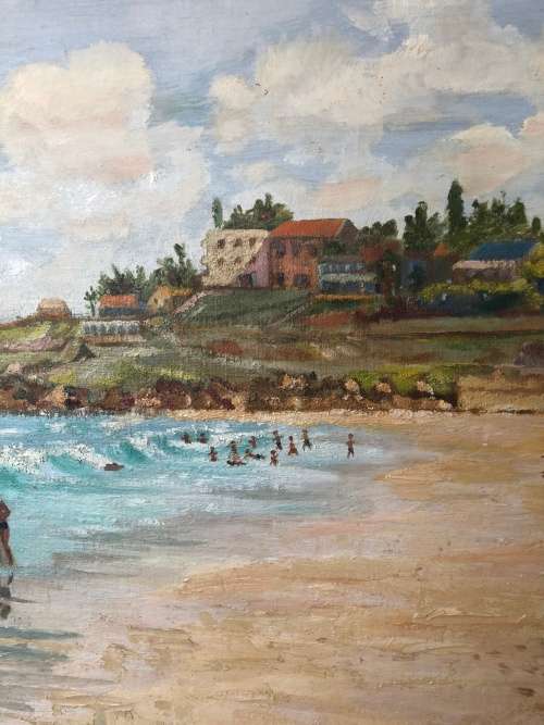 WOW !!! ABSOLUTELY STUNNING LARGE ORIGINAL OIL ON BOARD BY A.K.EATWELL 1961 FRAMED