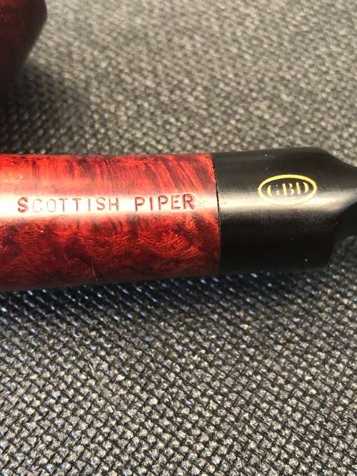 WOW !!! FANTASTIC SCOTTISH PIPER GBH LONDON MADE BRIAR PIPE