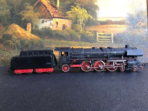 WOW !!! HO gauge Märklin 3008 steam locomotive BR 01097 "Märklin" F800 with tender circa 1950's