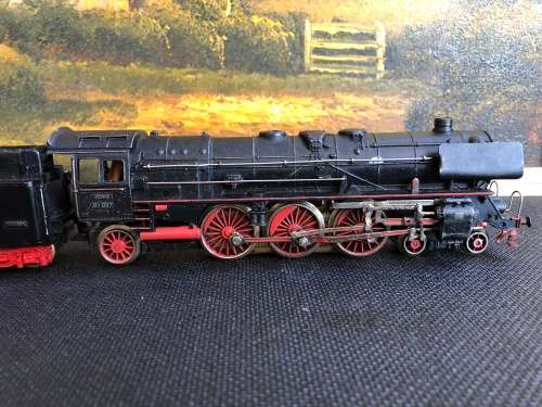 WOW !!! HO gauge Märklin 3008 steam locomotive BR 01097 "Märklin" F800 with tender circa 1950's