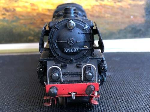 WOW !!! HO gauge Märklin 3008 steam locomotive BR 01097 "Märklin" F800 with tender circa 1950's