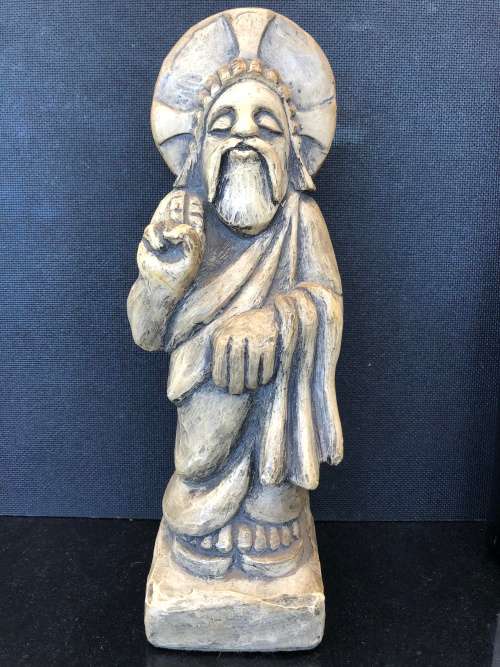 Stunning Stone/bone? Figurine Religious Yoga Meditating Pran Mudra