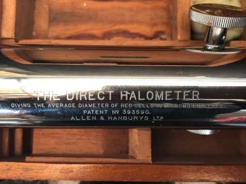 WOW !!! ANTIQUE MEDICAL EQUIPMENT ~ THE DIRECT HALOMETER - ALLEN & HANBURYS LTD 1715 - BOXED