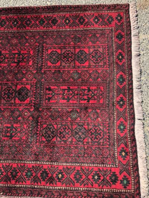 WOW !!!! STUNNING PURE WOOL HAND KNOTTED BALUCH PERSIAN CARPET 2660 X 1350mm