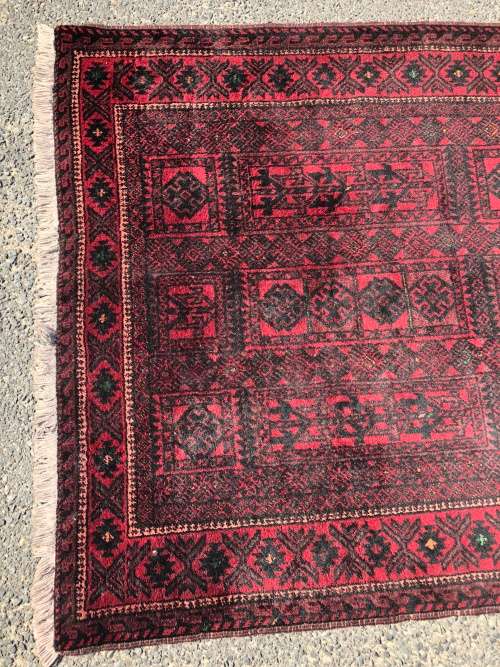 WOW !!!! STUNNING PURE WOOL HAND KNOTTED BALUCH PERSIAN CARPET 2660 X 1350mm