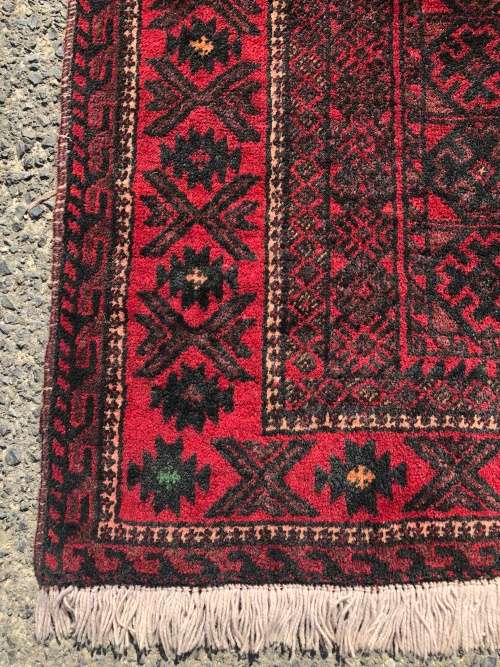 WOW !!!! STUNNING PURE WOOL HAND KNOTTED BALUCH PERSIAN CARPET 2660 X 1350mm