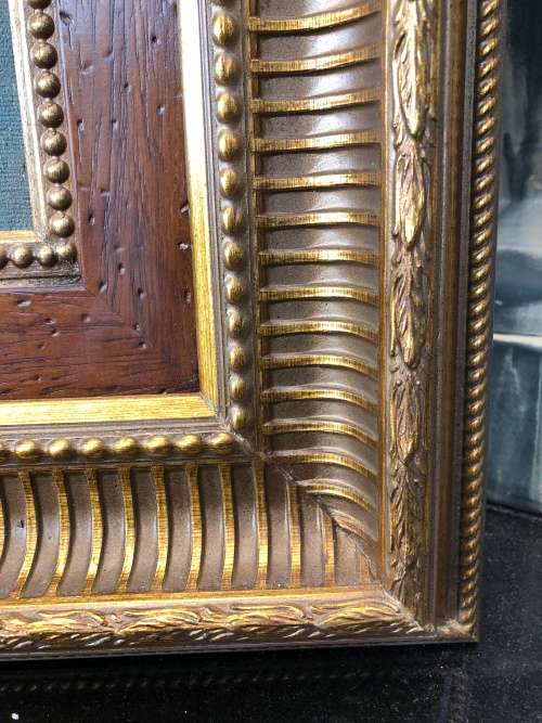 INVESTMENT ART ~ FAMOUS SA ARTIST ANTON BENZON (1944) OIL ON BOARD FARMHOUSE ~ EXQUISITE GILT FRAME