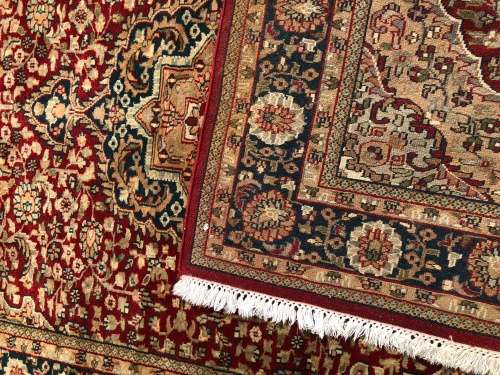 WOW !!! INVESTMENT OPPORTUNITY ~  FINE LAMBS WOOL HAND KNOTTED TABRIZ PERSIAN CARPET 1870 X 1250mm
