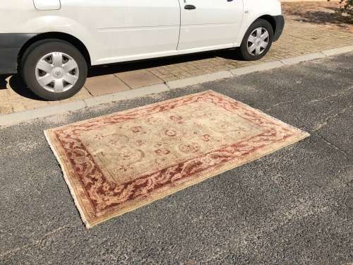 WOW !!! STUNNING PURE WOOL HAND KNOTTED CHOBI PERSIAN CARPET ~ PROFESSIONALLY CLEANED 1840 X 1350mm