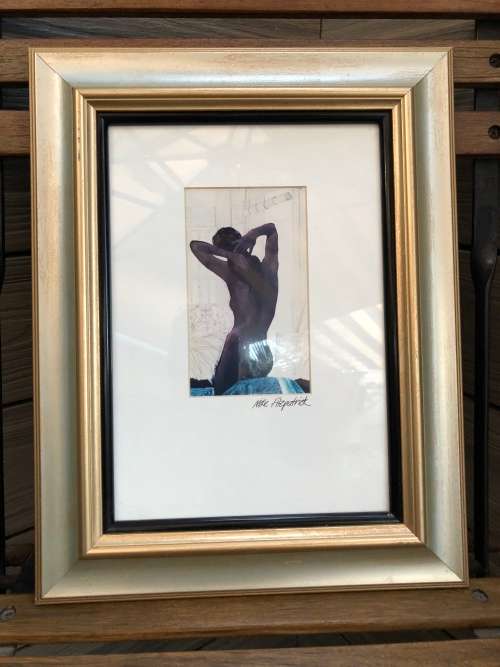 INVESTMENT ART !! STUNNING ORIGINAL MIXED MEDIA NUDE BY ESTABLISHED SA ARTIST MIKE FITZPATRICK