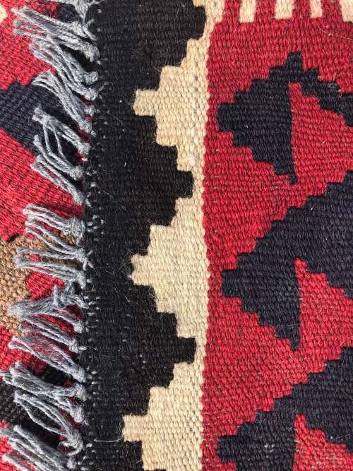 WOW !!!  STUNNING FLAT WEAVE PURE WOOL HAND KNOTTED AFGHAN KELIM PERSIAN CARPET 2520 X 1500mm