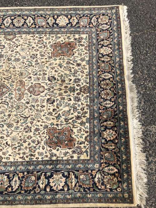 WOW !!! STUNNING RARE PURE WOOL HAND KNOTTED ISFAHAN PERSIAN RUG 2070 X 1390mm