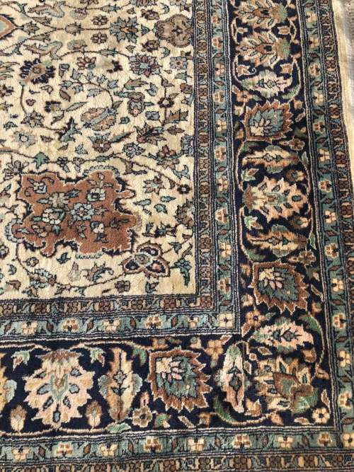 WOW !!! STUNNING RARE PURE WOOL HAND KNOTTED ISFAHAN PERSIAN RUG 2070 X 1390mm