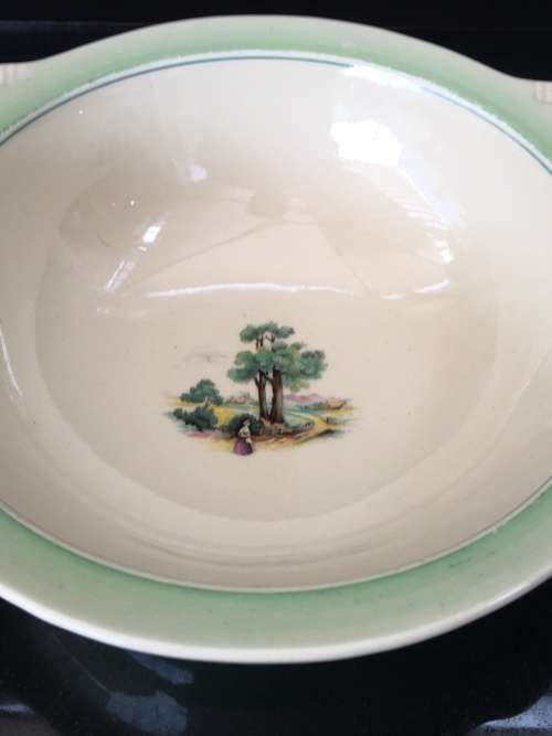 Wow!!! Collectors 1940s Clarice Cliff Cotswold Landscape Casserole Dish & Lid - Newport Pottery