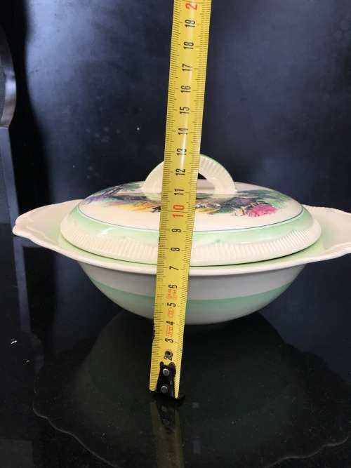 Wow!!! Collectors 1940s Clarice Cliff Cotswold Landscape Casserole Dish & Lid - Newport Pottery