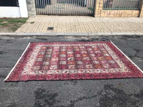 INVESTMENT !! RARE VINTAGE TRIBAL SOUMAK CROCHET SILK KILIM PERSIAN CARPET 3000 X 2000mm WITH COA