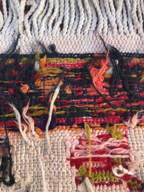 INVESTMENT !! RARE VINTAGE TRIBAL SOUMAK CROCHET SILK KILIM PERSIAN CARPET 1870 X 1240mm WITH COA
