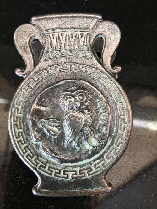 Wow!!! Stunning & Collectible 2 x Heavy Antique Bronze Paper Clips/letter holders Made in Greece.