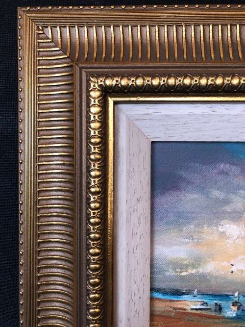 INVESTMENT ART ~ FAMOUS SA ARTIST CHARMAINE EASTMENT OIL ON CANVAS LANDSCAPE ~ STUNNING FRAME